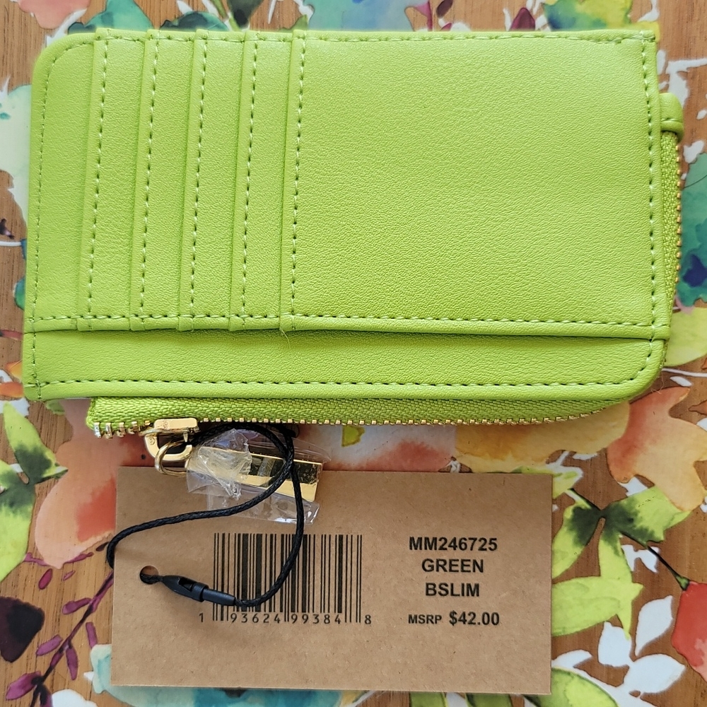STEVE MADDEN Geen Apple B Slim Zip Around Card Case - Picture 3 of 4